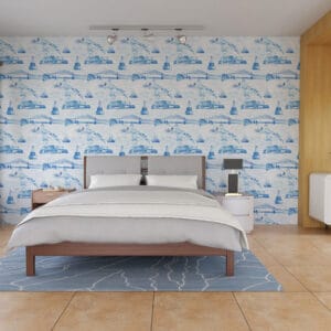 Bourne Cape Cod Toile Wallpaper