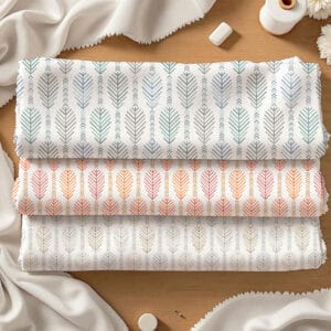 P976 Stylized Feathers Fabric
