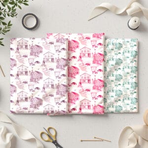 Brewster Cape Cod Toile Fabric