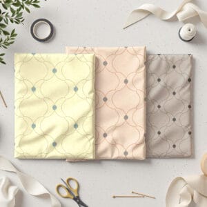 P1479 Double Ogee Dot Fabric
