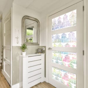 Gingerbread Houses Window Decal