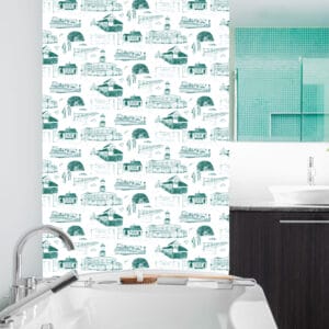 Mashpee Cape Cod Toile Wallpaper