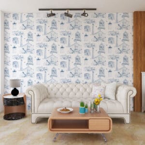 P-Town Cape Cod Toile Wallpaper