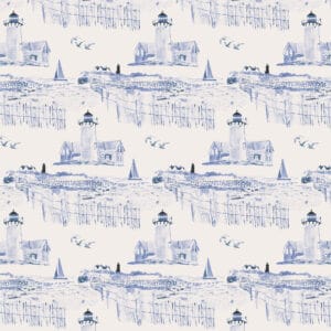 Nobska-Lighthouse-Pattern_Blue-Tan-Background