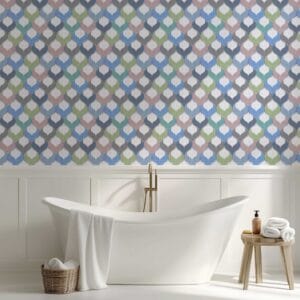 P2011 Ogee Inset Wallpaper