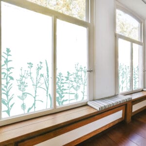 P2216 Silhouette Plants Window Decal