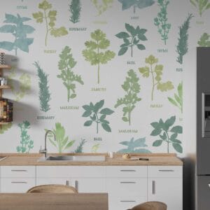 P950 Floral Herbs Wallpaper