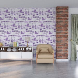 Sandwich Cape Cod Toile Wallpaper