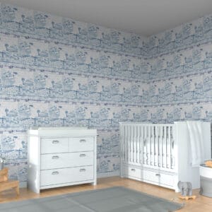 Wellfleet Cape Cod Toile Wallpaper