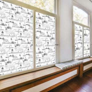 Barnstable Cape Cod Toile Window Decal