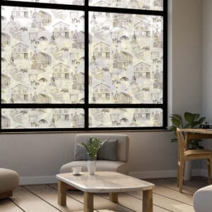 Brewster Cape Cod Toile Window Decal