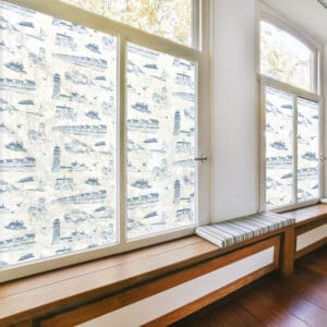 Truro  Cape Cod Toile Window Decal