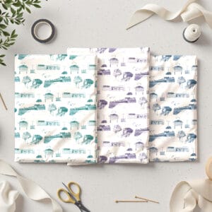 Marshfield Massachusetts Toile Fabric