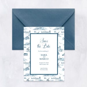 Save The Date Cards | The Nantucket Toile