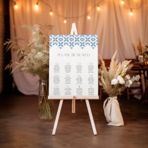Seating Chart | Saffron and Sapphire Mosaic