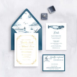 Wedding Stationery Suite | The Nantucket Toile