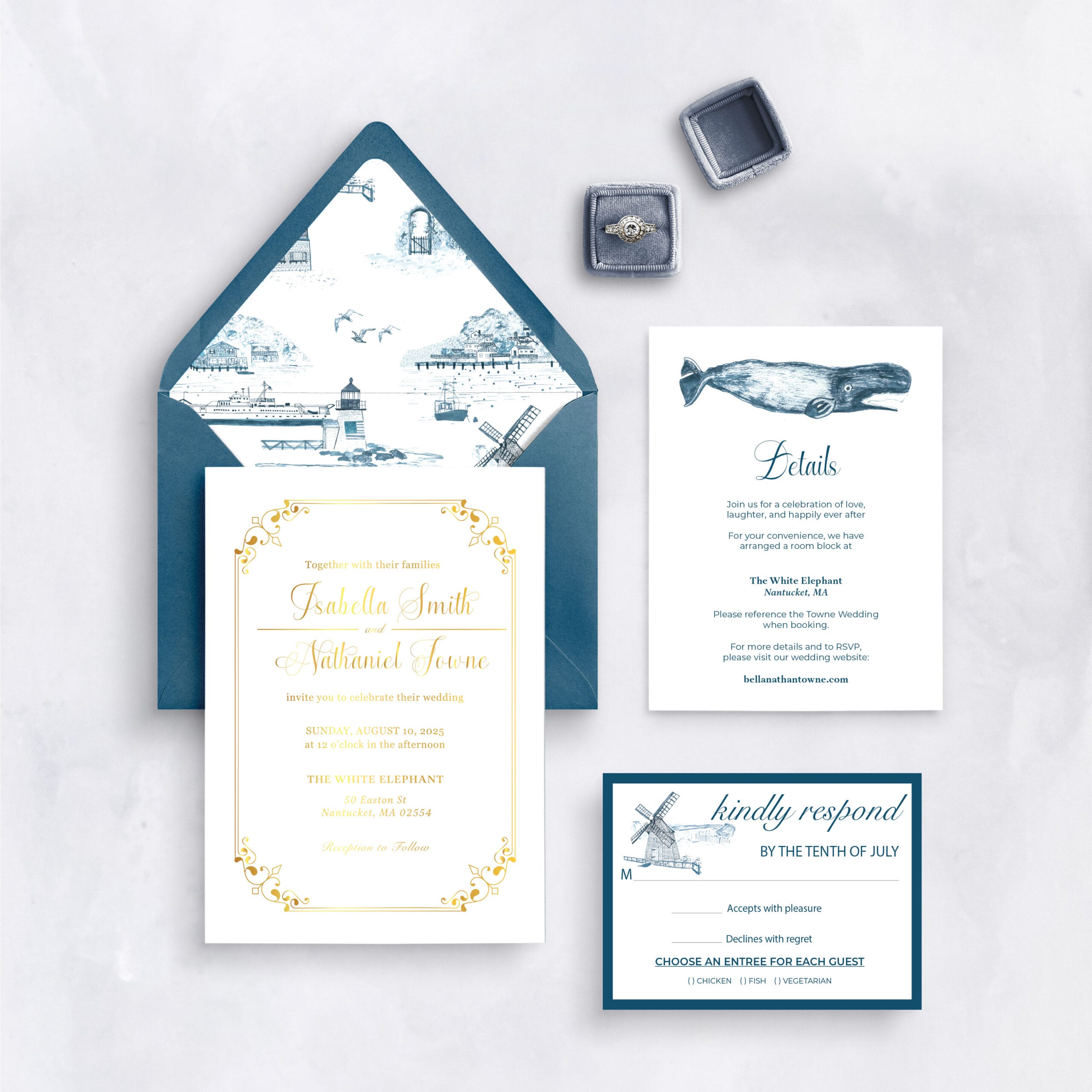 Nantucket Toile Image 1