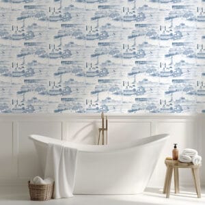 South Shore Massachusetts Toile Wallpaper