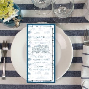 Wedding Menu | The Nantucket Toile